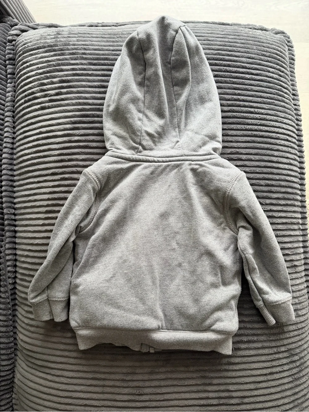 Carter's Gray Zip Hoodie with Tan Sherpa Hood